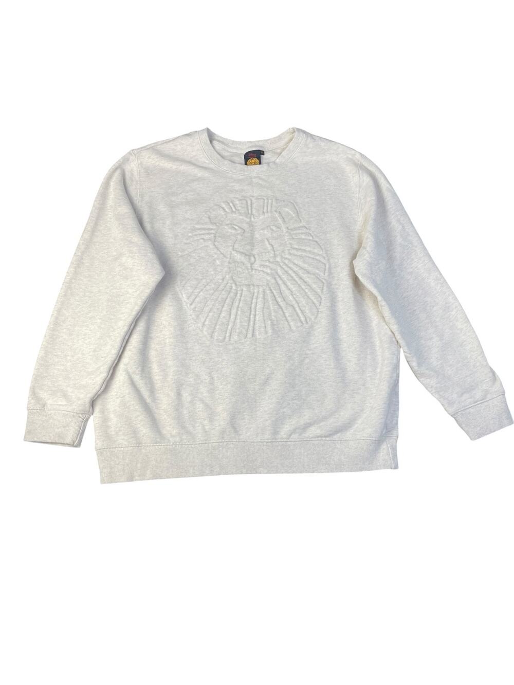 Disney The Lion King Broadway Musical Women’s XL Beige Crewneck Sweatshirt